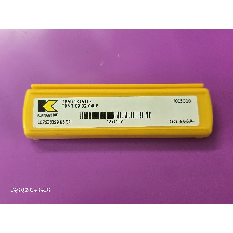 TPMT18151LF TPMT090204LF KENNAMETAL  KC5010  :ราคาต่อ5เม็ด(1กล่อง)