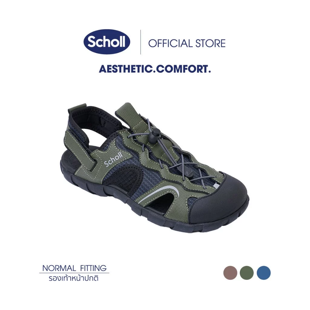 Scholl รองเท้าสกอลล์ รองเท้าแตะ Unisex สกอลล์ รัดส้น รุ่น Explore