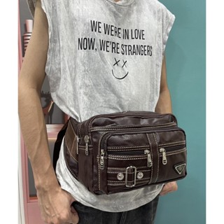 กระเป๋าคาดเอวพ่อค้า แม่ค้าใบใหญ่ หนังแข็ง จัมโบ้ มาใหม่