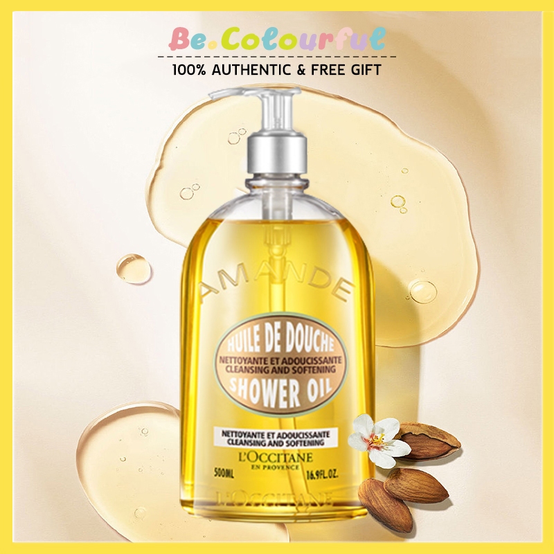 พร้อมส่ง L'OC/CITANE Almond Shower Oil 500ml Premium & Clean Beauty Sustainable Body Wash ออยล์อาบน้ำ