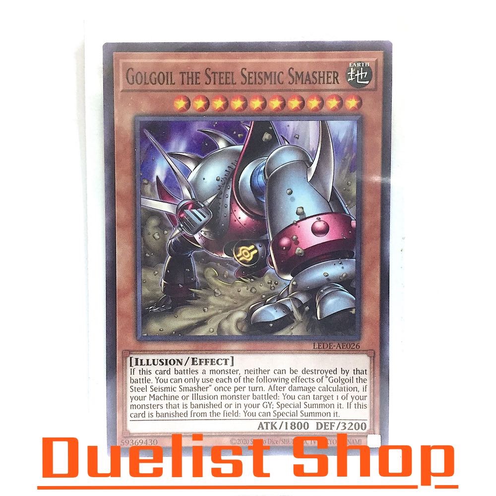 Golgoil the Steel Seismic Smasher (N) Monster Earth Level10 [Illusion/Effect] ชุด LEDE-AE026 การ์ดยูกิโอ (Yu-Gi-Oh!) OCG
