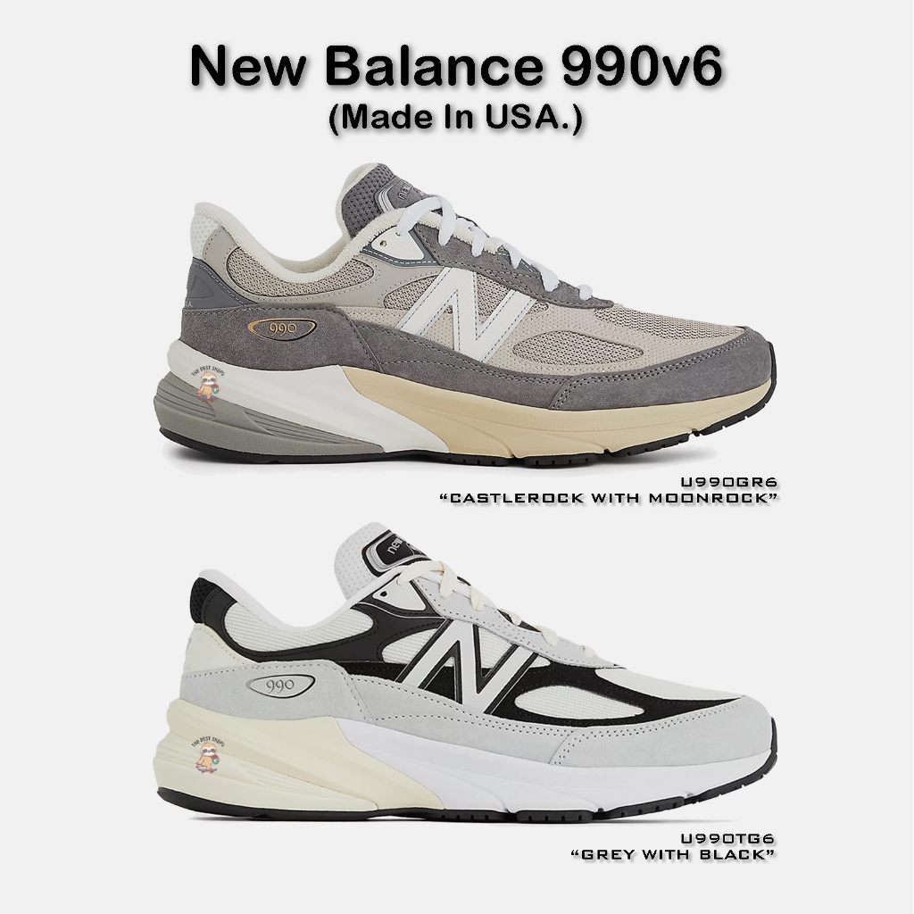 [สินค้าพร้อมส่ง] รองเท้า New Balance 990v6 Teddy Santis สีMoonrock และสีGrey with Black Made In USA รับประกันของแท้ 100%