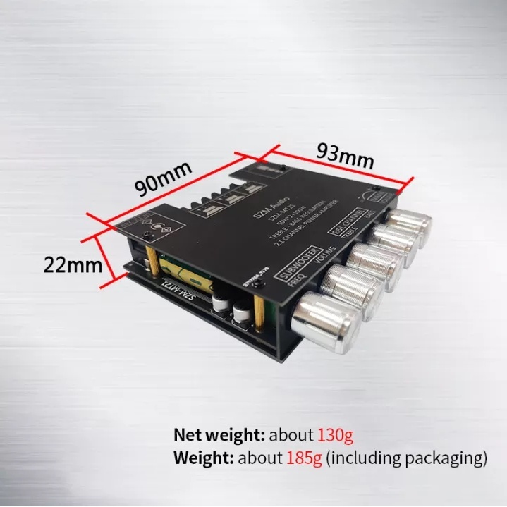 🔥แอมป์จิ๋ว ZK-MT21/TB21 ดิจิตอลบลูทูธ 5.0 เครื่องขยายเสียงโมดูล 50W * 2 + 100W กำลังสูง 2.1 ช่องสัญญาณบลูทูธเครื่องข