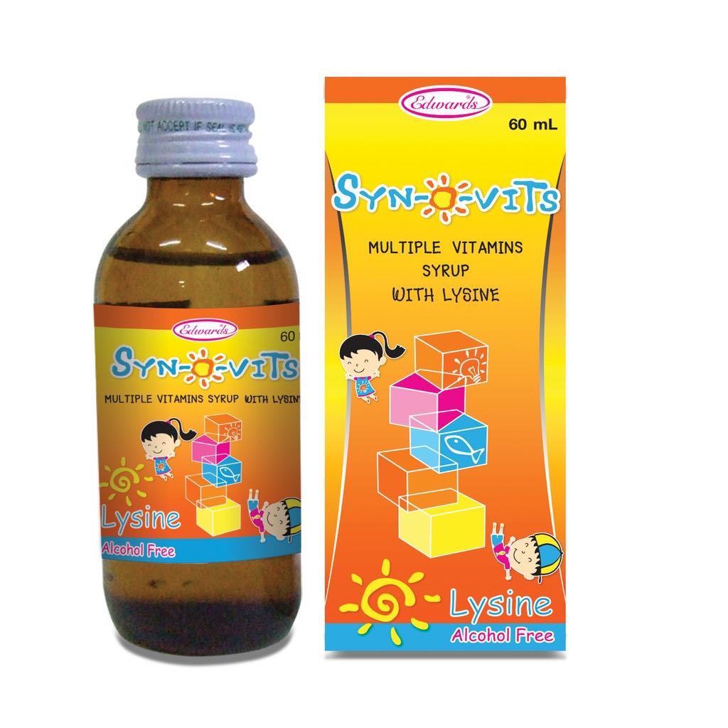 syn o vits syrup - lysine วิตามินเด็ก mamarine lysine เบื่ออาหาร เจริญอาหาร วิตามินรวม