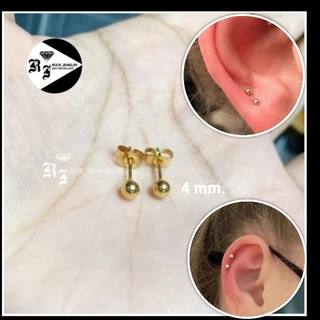 (สำหรับคนแพ้ง่าย) ต่างหูหมุดมินิมอล สแตนเลสเกรดเครื่องมือแพทย์ (ราคา 1 คู่)