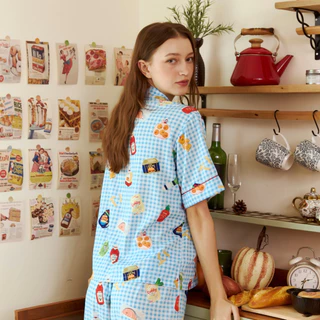 ชุดนอนกางเกงขายาว Cuddly Dreams - Groceries Haul