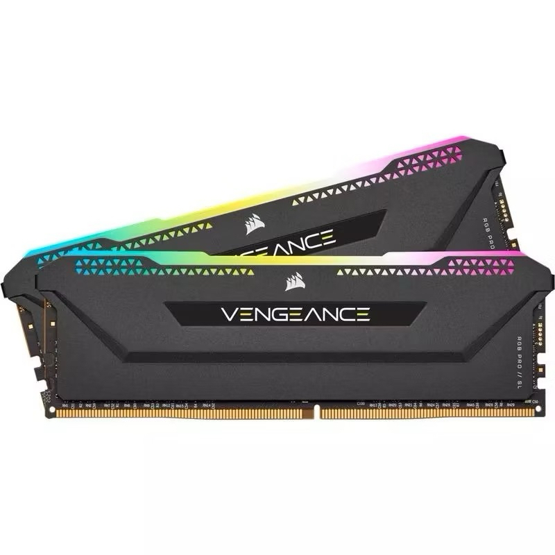 แรม RAM DDR4/3200 64GB CORSAIR VENGEANCE RGB PRO SL (16GBx4) 64GB BUS3200 ประกัน LT