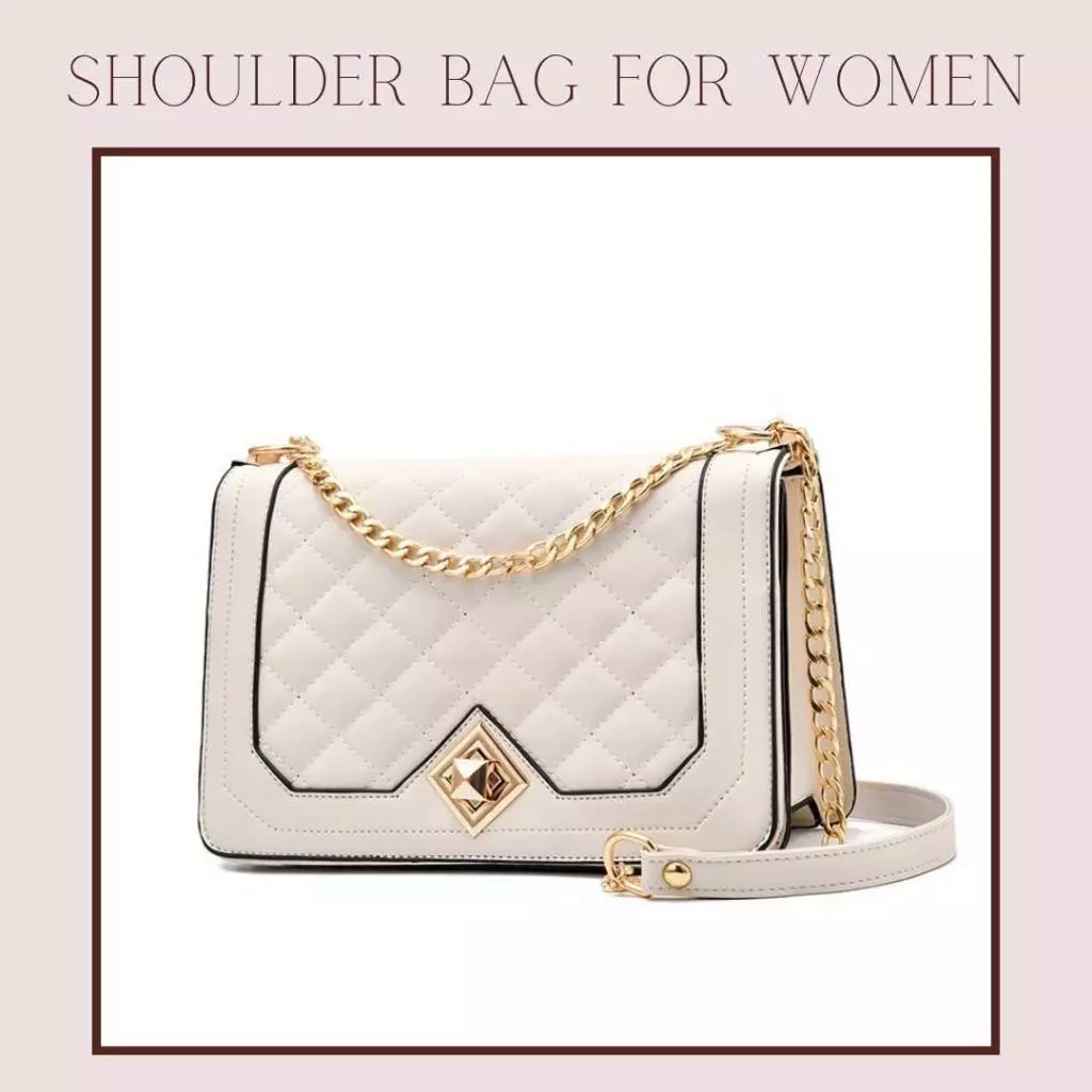 กระเป๋าสะพายข้าง สายโซ่ ลำลองเรียบง่าย หนังพียู คุณภาพ Shoulder Bag สำหรับสตรี จุใส่ของได้เยอะ แมทช์ได้ทุกลุค