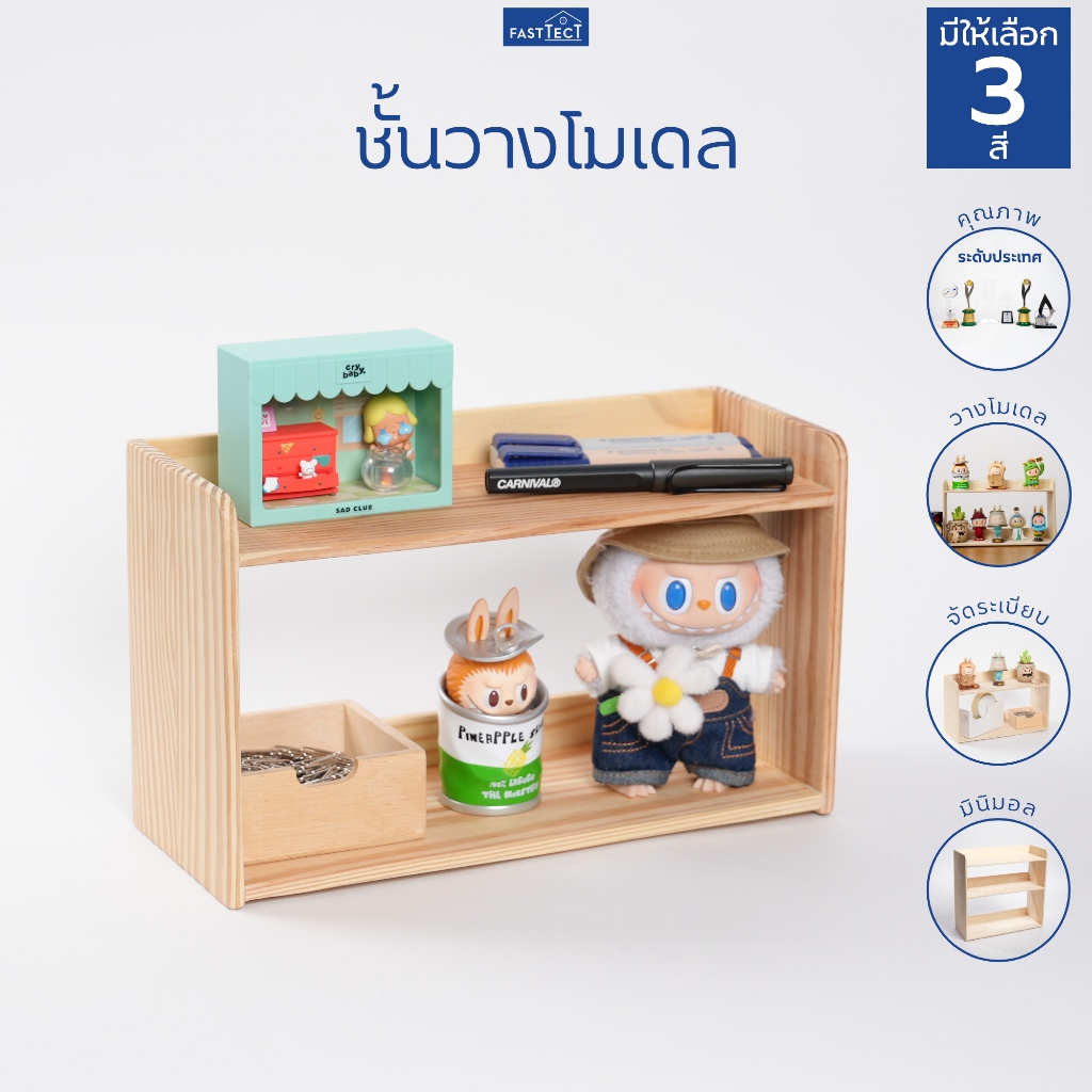 FASTTECT ชั้นวางโมเดล - ดีไซน์เรียบง่าย สไตล์มินิมอล