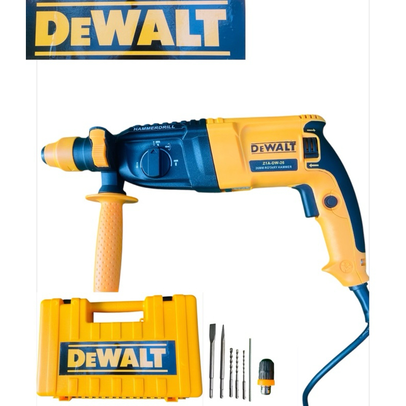 สว่านโรตารี่ 2-26 DEWALT สว่านโรตารี่ สว่านเจาะปูน 3 ระบบ 2300W DEWALT สว่านกระแทก