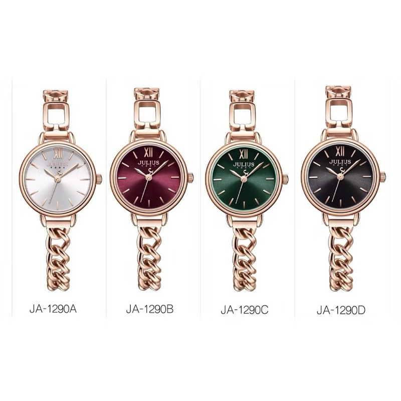 [ขายดี🔥] นาฬิกาผู้หญิง สายโซ่ Julius  รุ่น JA-1290 ดีไซน์เก๋ สไตส์เกาหลีฉ่ำ อุปกรณ์ครบ เก็บโค้ดส่วนลด มีเก็บเงินปลายทาง✅