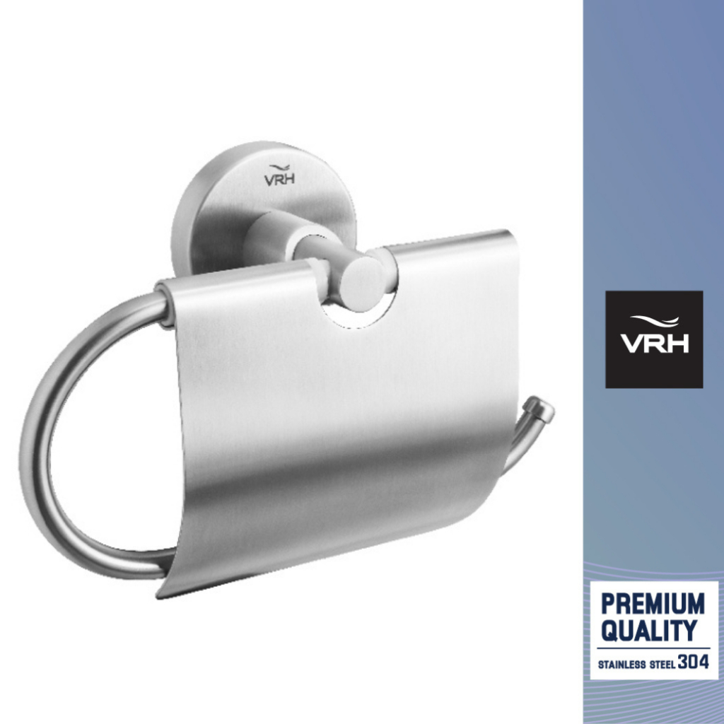 VRH ที่ใส่กระดาษทิชชู่ รุ่น NOVA 104 ผิวซาติน (ห่อแอร์) ที่แขวนกระดาษชำระ รหัส FBGHN-V104AS (Clearance Product)
