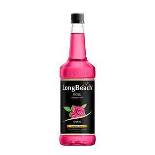 ลองบีช ไซรัปกุหลาบ ขนาด 740มล. LongBeach Rose Syrup น้ำเชื่อม/ น้ำหวาน/ น้ำผลไม้เข้มข้น