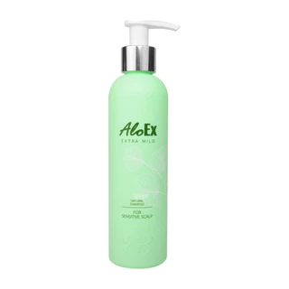 AloEx Organic Extra Mild Shampoo แชมพูลดผมร่วง สร้างผมใหม่ สูตรอ่อนโยน สำหรับผิวแพ้ง่าย