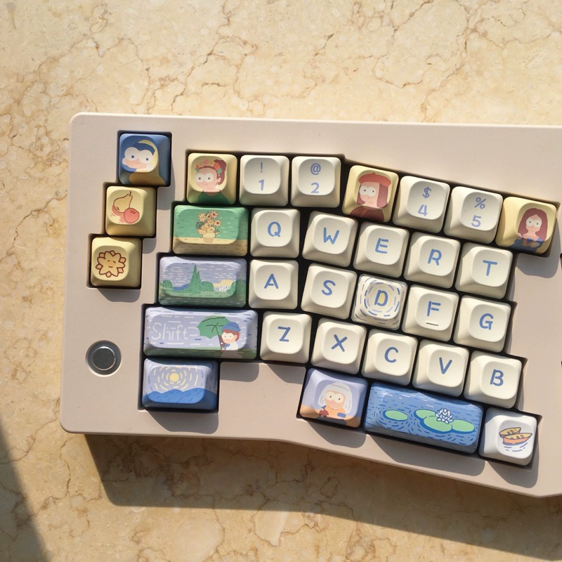 ❗️พร้อมส่งจากไทย🇹🇭 | Great Works Keycap | PBT | DMA | 149 keys | คีย์แคป น่ารัก ตกแต่งคีย์บอร์ด
