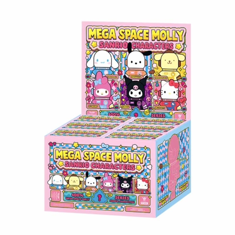 (พรีออเดอร์ ยกคาร์ตั้น ลุ้น Secret )(มีเก็บมัดจำ) Mega Space Molly Sanrio Characters 400% ของแท้ 100%