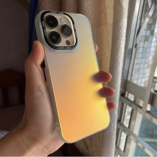 เคสเลเซอร์สีรุ้ง เคสไอโฟน11 For iPhone 11 12 13 14 15 Pro Max X XR XS Max 7 8 Plus เคส กันกระแทก กันกระแทก ซิลิโคนนุ่ม