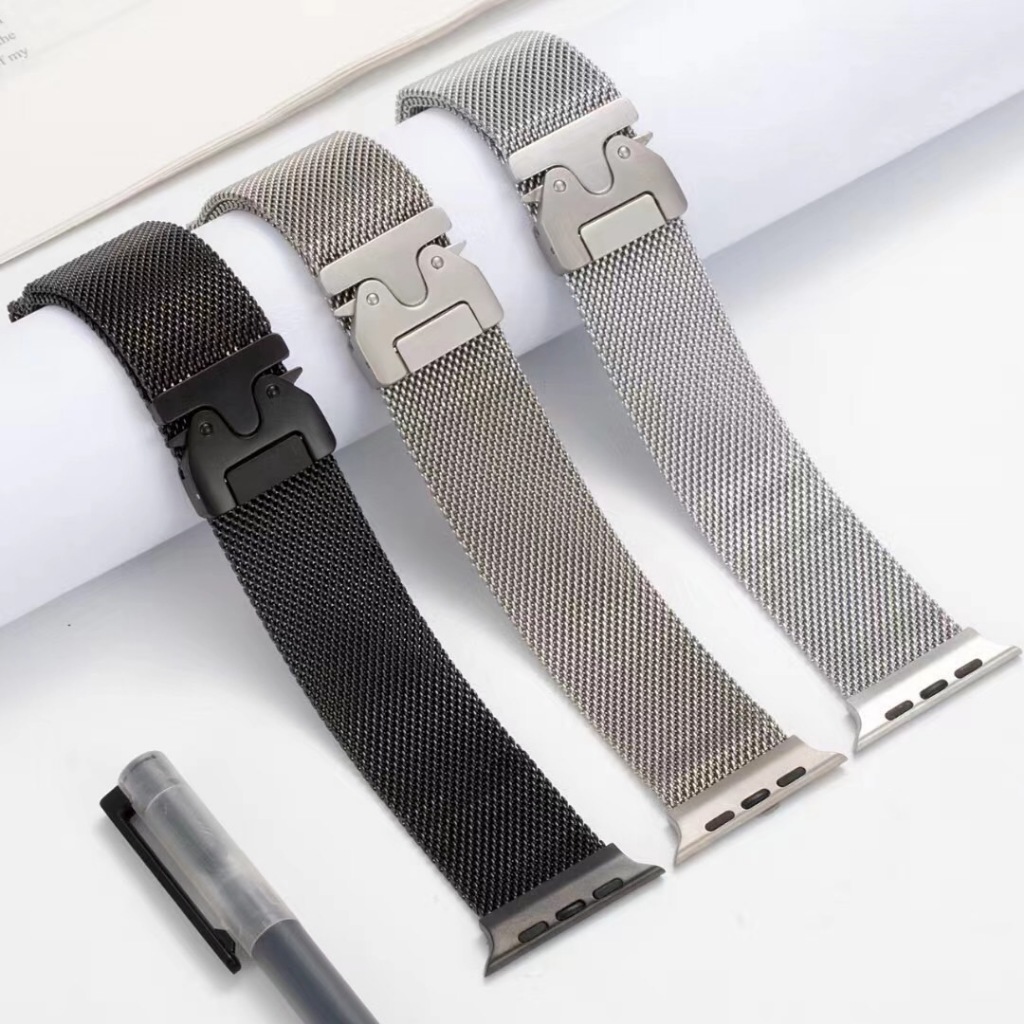 สายนาฬิกา Smartwatch สายแม่เหล็กแบบตัวล็อค ปรับได้ตามข้อมือ ขนาด 38/40/41/(S10)42mm 42/44/45/46/49mm