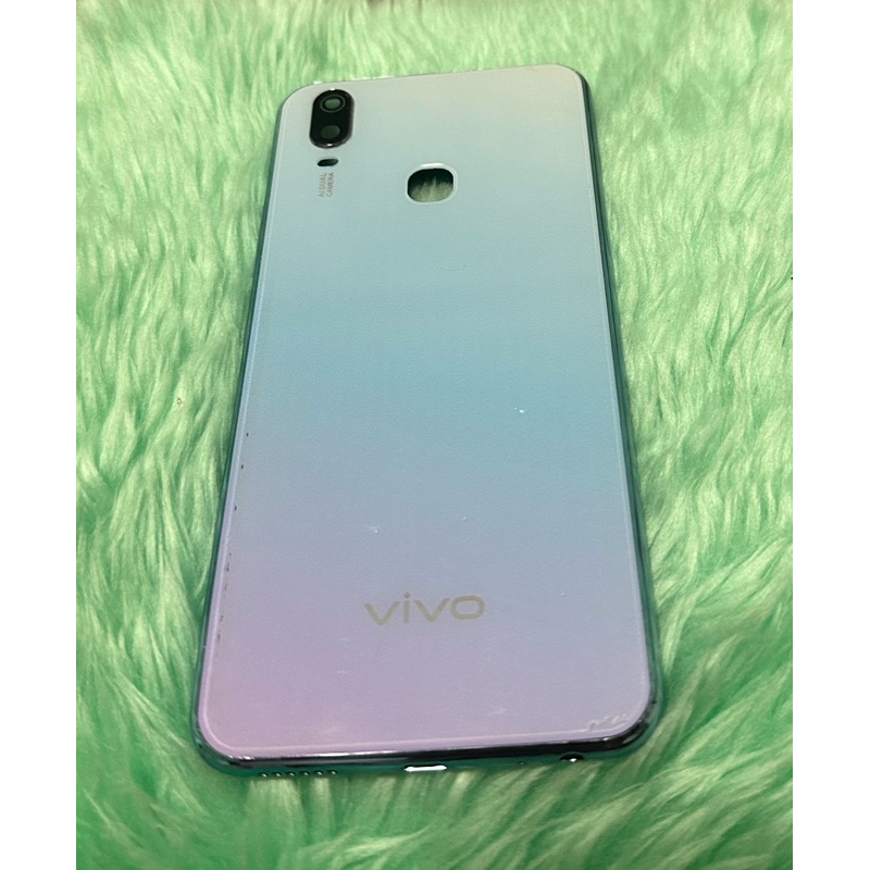 ฝาหลังพร้อมกรอบกลาง Vivo Y11 มือสองสีฟ้าตามรูป /ฝาหลัง Vivo Y11