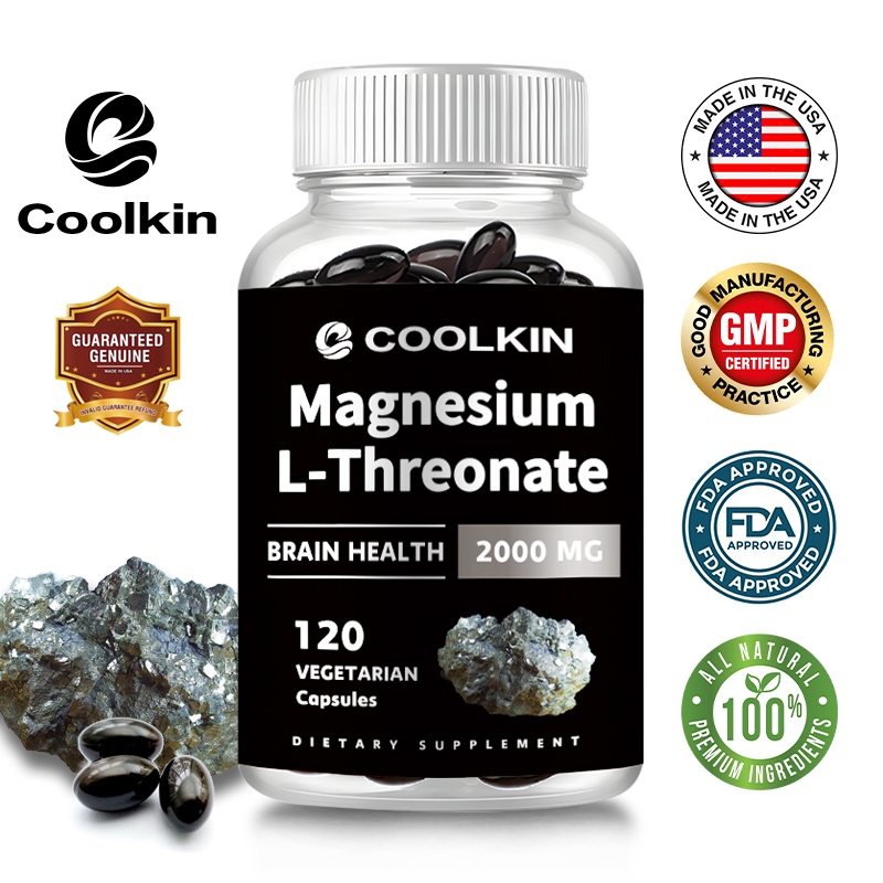 แมกนีเซียม L-ทีออนีน - เสริมสุขภาพสมอง, เพิ่มความจำและความสมาธิ, บำรุงระบบสมอง - 30 แคปซูล