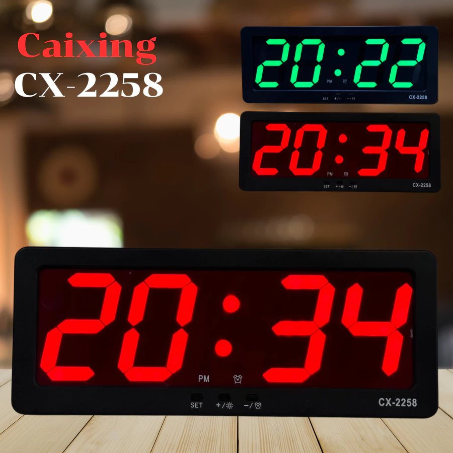 นาฬิกา CX-2258 ปรับแสงออโต้ได้ นาฬิกาปลุก นาฬิกาดิติตอลLEDตั้งโต๊ะและติดผนัง สินค้าพร้อมส่ง มี2สี ตั้งปลุกได้ มีอุณหภูมิ