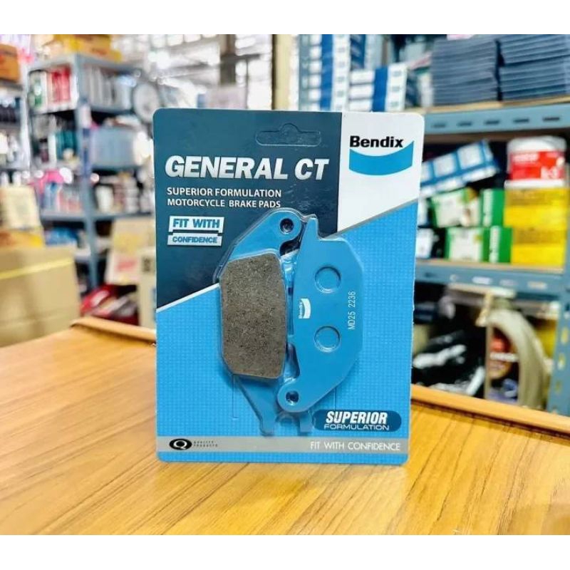 ผ้าเบรค Bendix (ของแท้) MD25 (หลัง) สำหรับ HONDA Sonic,CBR-150R(2004),CB400SE,Nice-125 S SR,MSX(Fr),M-SLAZ,YZF-R15