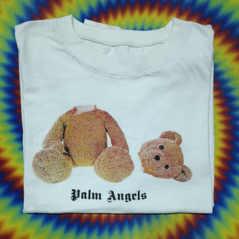 เสื้อยืดมือสอง งานแบรนด์ แฟชั่น Palm Angels (ไม่แท้) size L.อก24/ยาว25