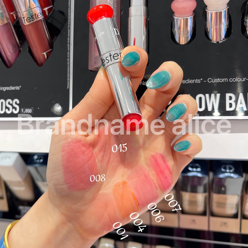 แท้💯 ลิป Dior addict lip glow สี 012, 001, 004, 007, 008, 017, ลิมิเตด 1947🌸