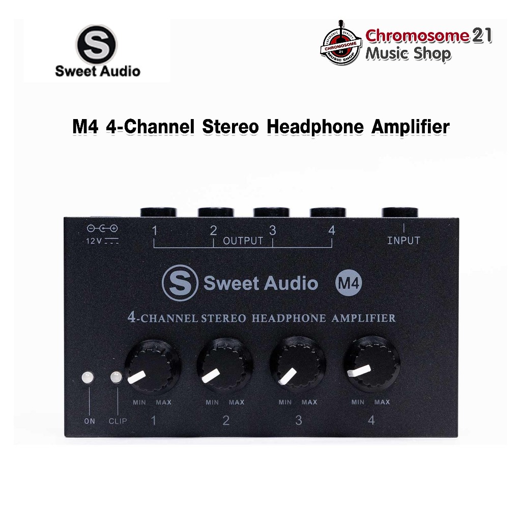 เครื่องขยายเสียงหูฟัง Sweet Audio M4 4-Channel Stereo Headphone Amplifier