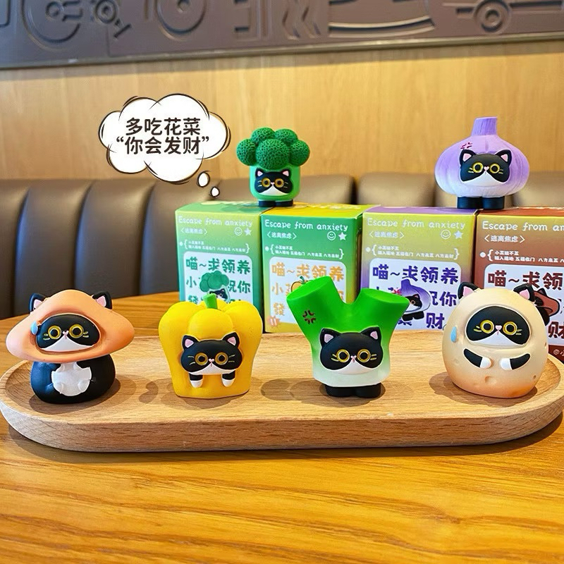 ร้าน🇹🇭 พร้อมส่ง✨ โมเดล แมวผัก Cat is Vegetable Series