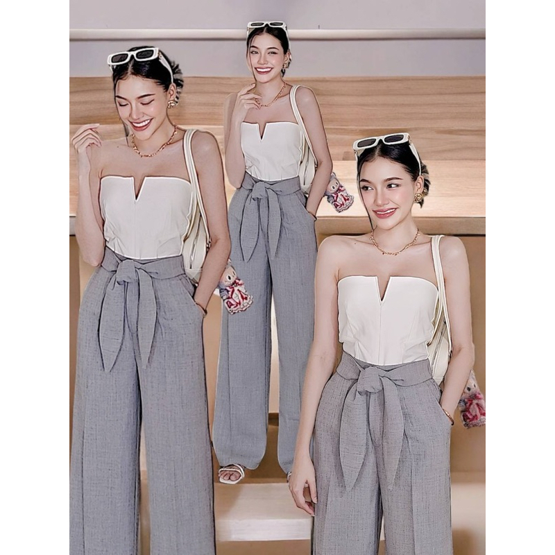 Tag#cottoncandy โอ้โห้ๆๆๆ​ กางเกงฟรีไซส์ล่าสุดน่ารักมากๆคร่าา​ รุ่นนี้วินเทจสวยๆ​ โบว์ผูกแบบหูกระต่าย​ ฟรีไซส์ใส่สบายๆ​