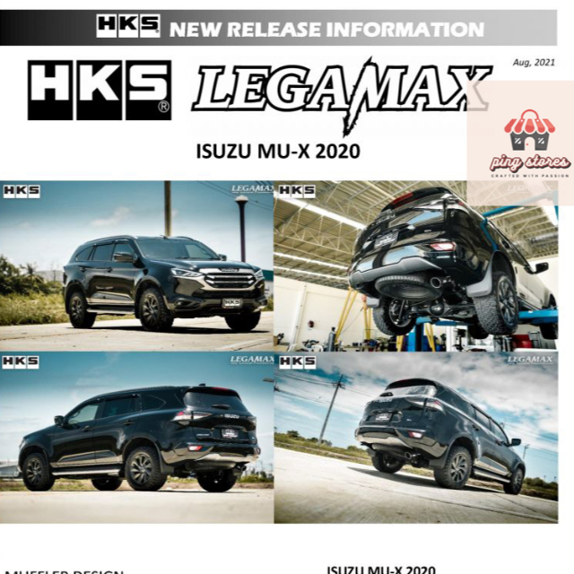 ท่อ HKS Isuzu Mu-X ปลายCarbon เครื่อง RZ4E 4JJ3