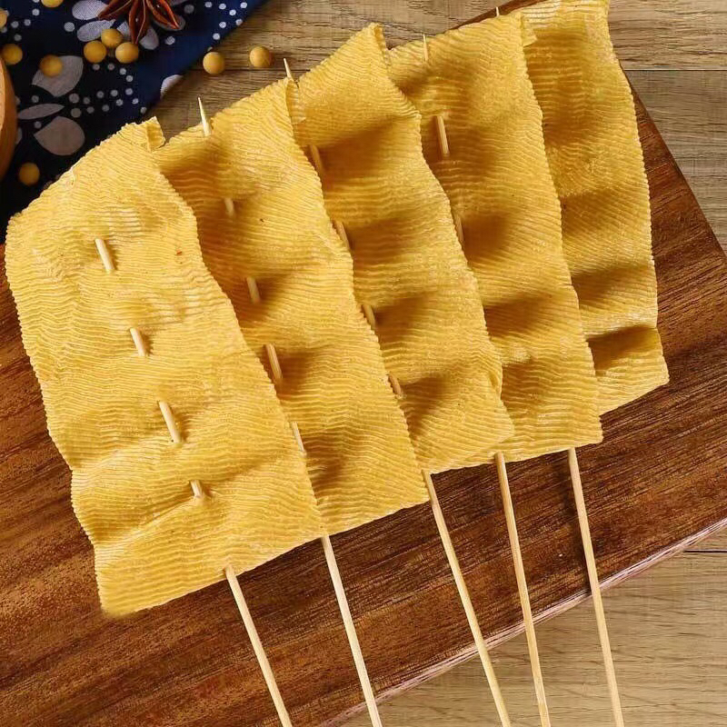 พร้อมส่ง เต้าหู้แผ่นโอเด้ง ชุด5ไม้/10ไม้เต้าหู้แผ่นเสียบไม้ เต้าหู้แผ่นหม่าล่า ของดีที่ร้านหม่าล่าต้องมี