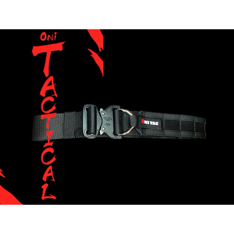 เข็มขัด2ชั้นทางยุทธวิธีหัวโลหะ Oni tactical fighter Free belt สินค้าพร้อมส่ง