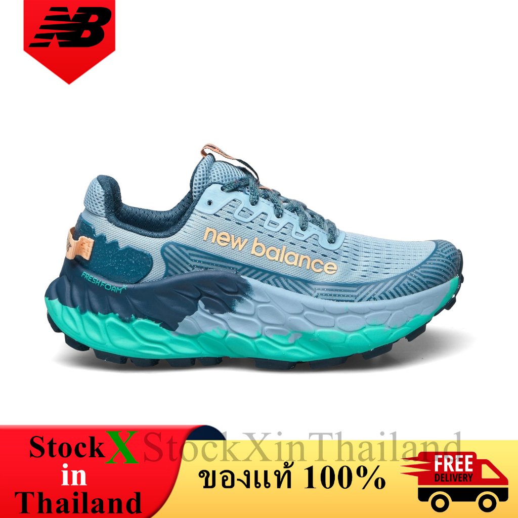 ของแท้ 100% New Balance Fresh Foam X Trail More v3 Chrome Blue Terrarium รองเท้าผู้ชาย รองเท้าผู้หญิง WTMORAB3