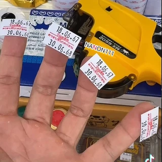 S25 สติกเกอร์ม้วน วันผลิต MFG / หมดอายุ EXP สติกเกอร์ ป้ายราคา สติ๊กเกอร์ติดป้ายราคา สำหรับรุ่น MX-6600L และ MX-6602 .