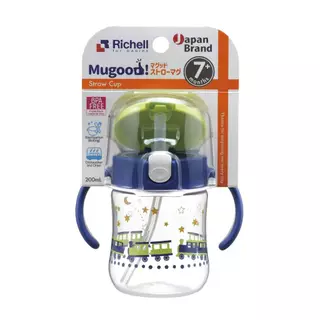 Richell(ริเชล) Restock แก้วน้ำกันสำลัก Mugood ขนาด 200 ml MUGOODI Straw Cup