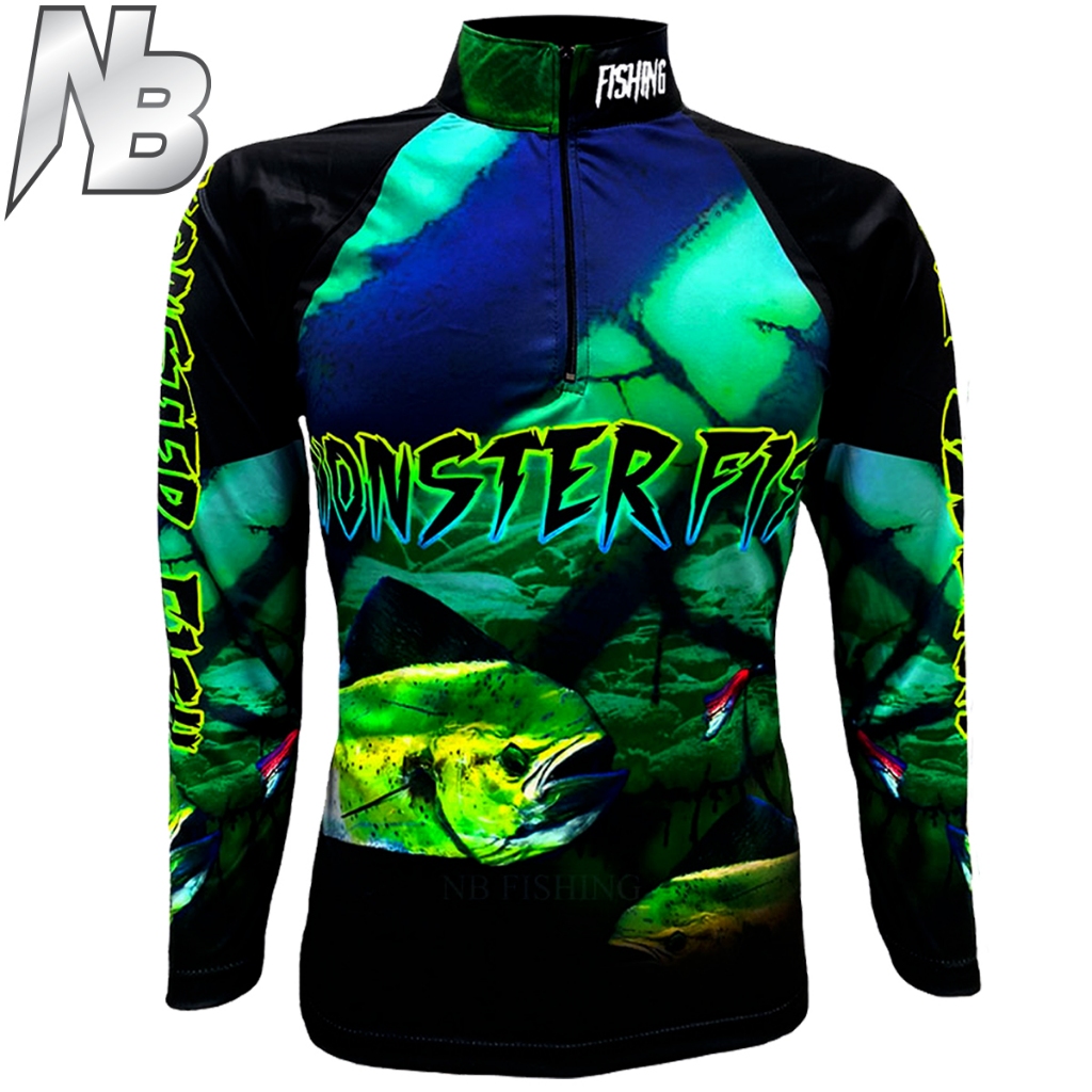 เสื้อตกปลา,ปั่นจักรยาน EI Moster Fishing Thailand (สินค้าพร้อมจัดส่ง) ป้องกันแสง UV