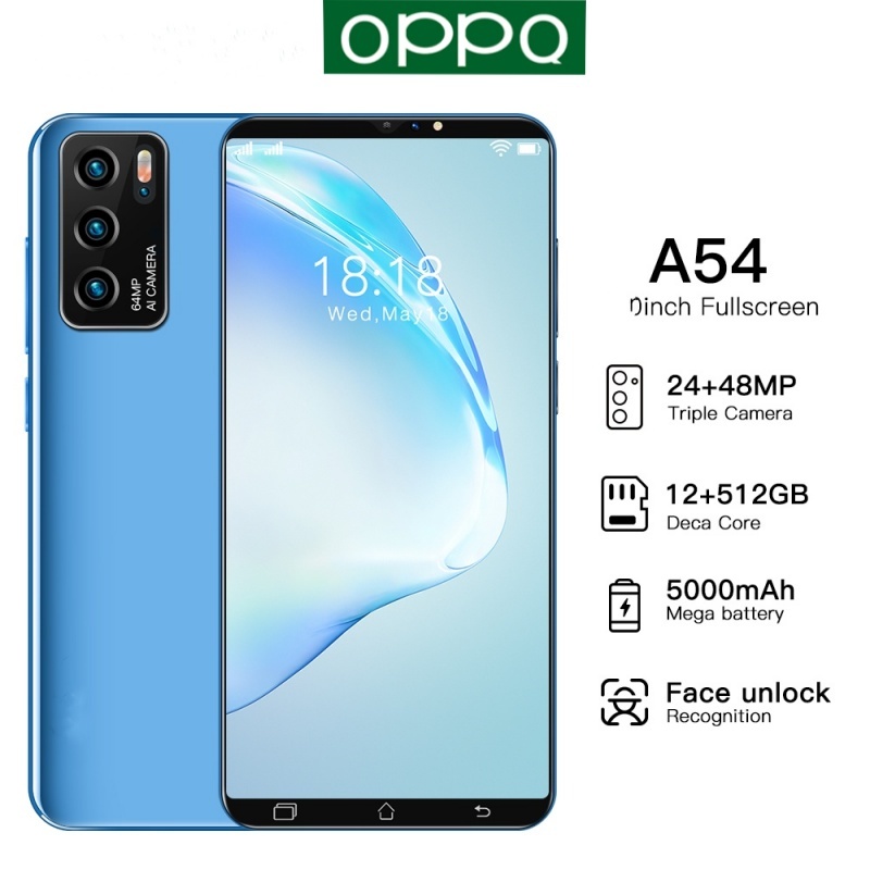 โทรศัพท์ A54 แรม12GB รอม512GB รองรับ 2 ซิมการ์ด รองรับแอพธนาคาร android 13.0 Smartphone แถมฟรีอุปกรณ์ครบชุด สมาร์ทโฟน
