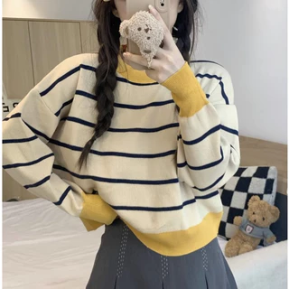 พร้อมส่งในไทย** เสื้อกันหนาวแขนยาวไหมพรม ลายพราง หนานุ่มใส่สบายสำหรับหน้าหนาว Y149