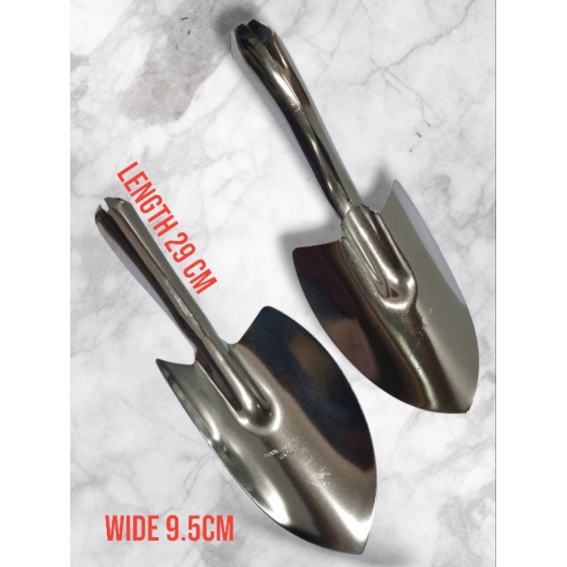 ช้อนพรวนดิน SL ปลายแหลม ยาว29cm ด้ามจับถนัดมือ แข็งแรงทนทาน ไม่เป็นสนิม ผลิตจากสเตนเลสแท้100%