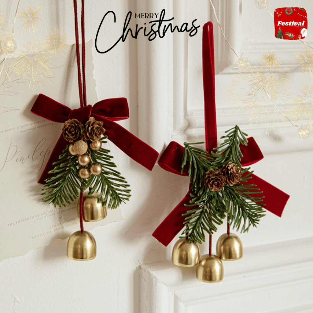 Jingle Bell กระดิ่ง ตกแต่งบ้าน X'mas ของแต่งบ้าน เทศกาลคริสต์มาส