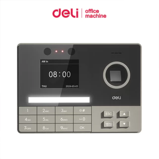 Deli เครื่องสแกนลายนิ้วมือ สแกนหน้า ดึงข้อมูลจากUSB มีภาษาไทย เครื่องลงเวลา Attendance Machine