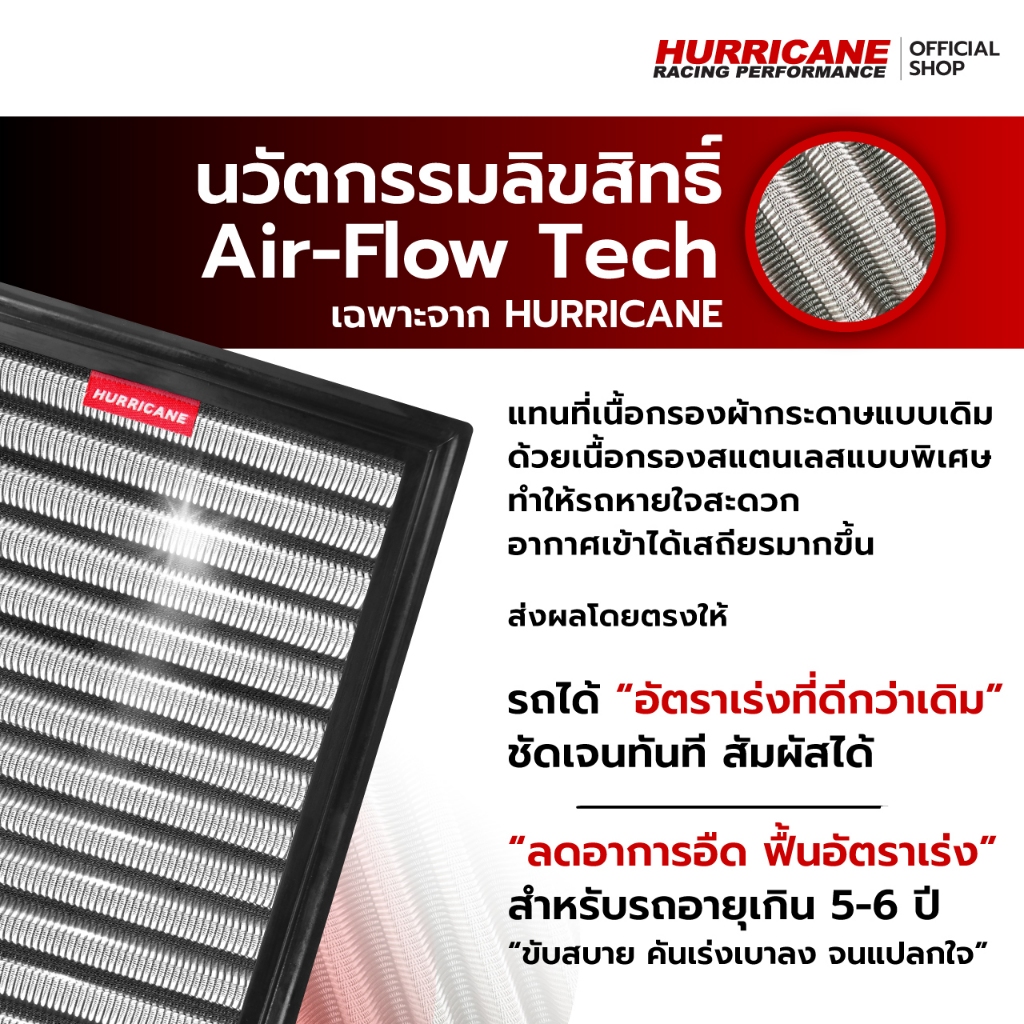 💯🏁กรอง Hurricane (รุ่นสแตนเลส) City Honda ซิตี้ ฮอนด้า  ปี 08-13 - รูปที่ 2