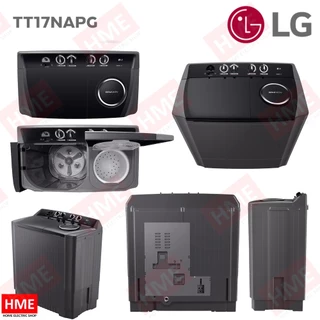 IX [HME] LG เครื่องซักผ้า 2 ถัง รุ่น TT17NAPG (17 กก.) ระบบ Roller Jet