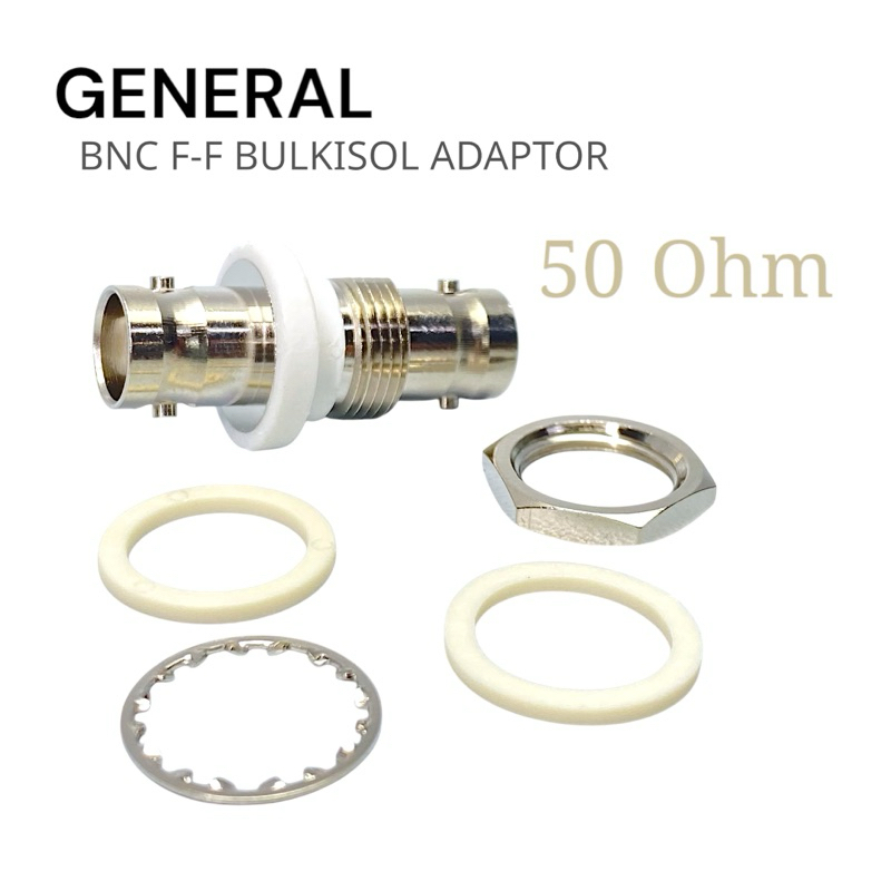 ขั้วต่อ BNC ตัวเมียถึงขั้วต่อ BNC ตัวเมีย ขั้วต่อโคแอกเซียล 50 Ohm แบบแยกส่วน General Electric