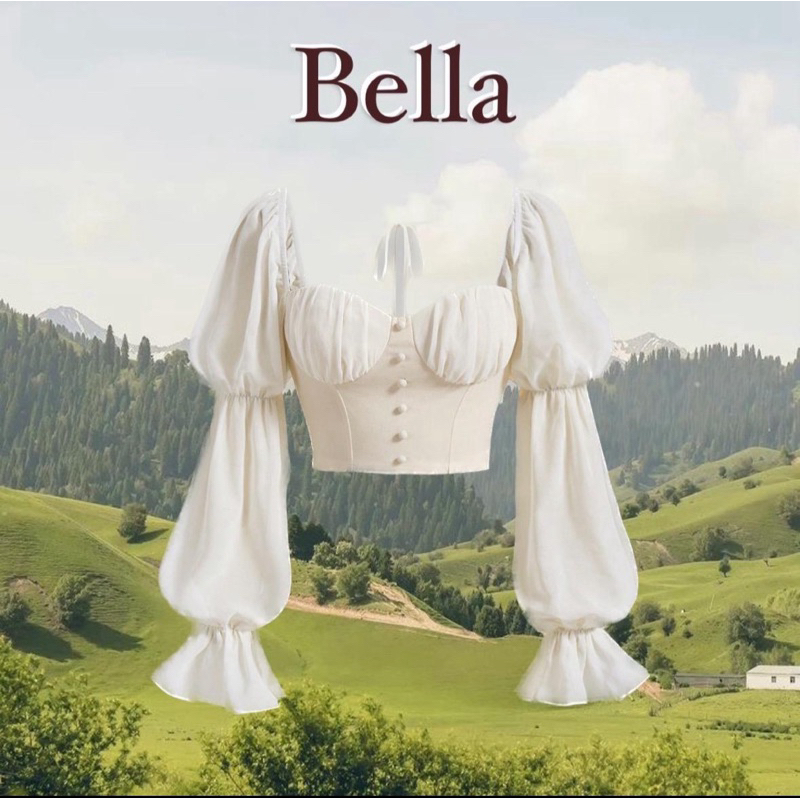 Bella เสื้อเจ้าหญิง คอหัวใจ งานซิปหลังอย่างดี Lady Clothing