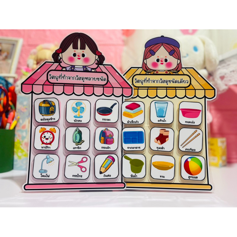 สื่อการสอนวิทยาศาสตร์ เรื่องวัตถุที่ทำจากวัสดุชนิดเดียวและหลายชนิด