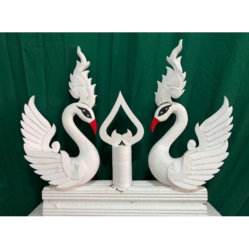 หงส์โฟมไซซ์50cm สำหรับงานประดับตกแต่ง(เฉพาะหงส์1คู่)
