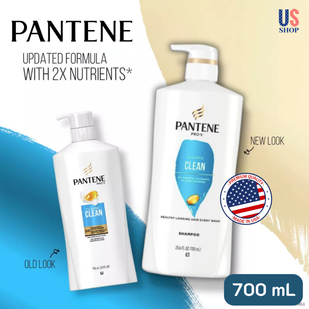 PANTENE ProV Classic Clean Shampoo, 700 mL แชมพูแพนทีน โปรวี